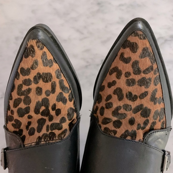 Circus by Sam Edelman leopard toe booties with straps size 7.5 - Picture 4 of 9